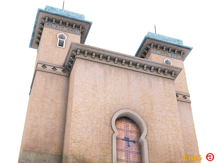 Porta Neo-Árabe de O Castro, 1918